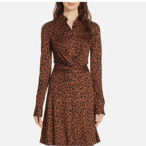 Didi Leopard Print Wrap Dress